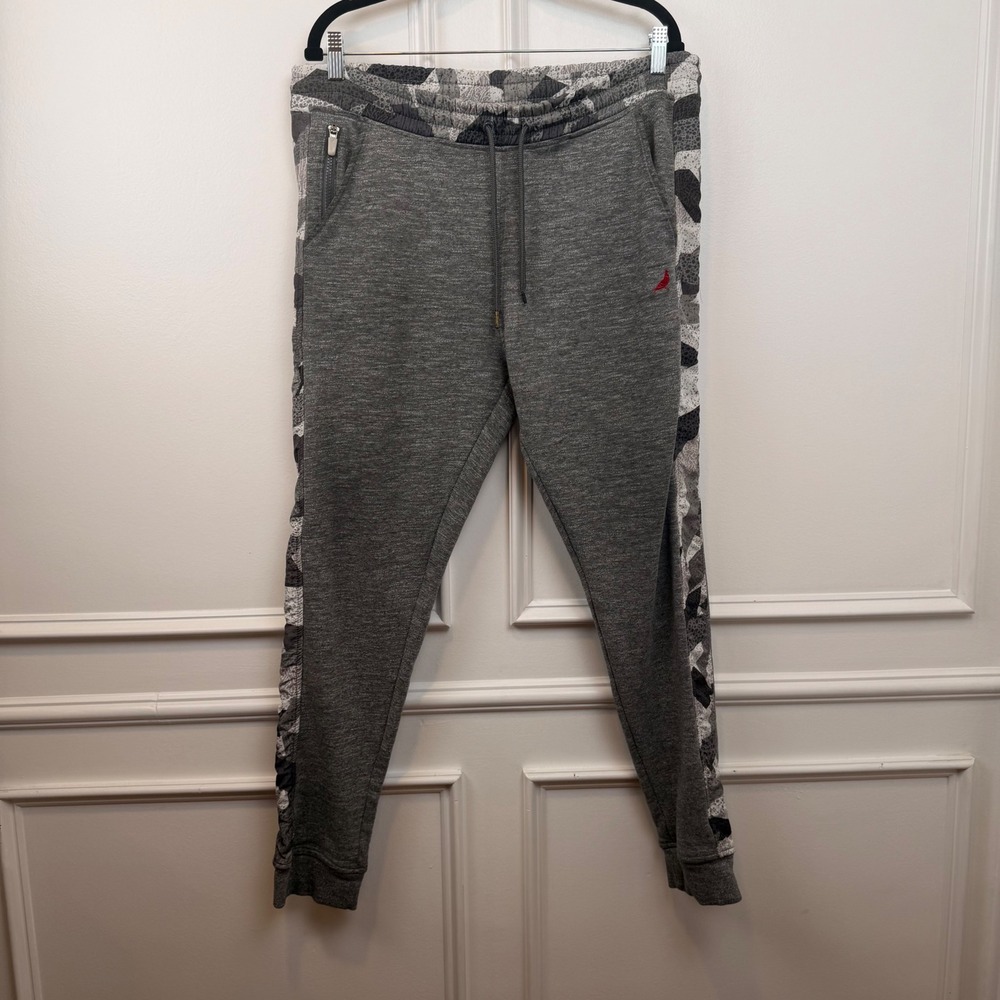 Staple Pigeon Mens Gray Animal Print Side Stripe Jogger Sweatpants Size M‎